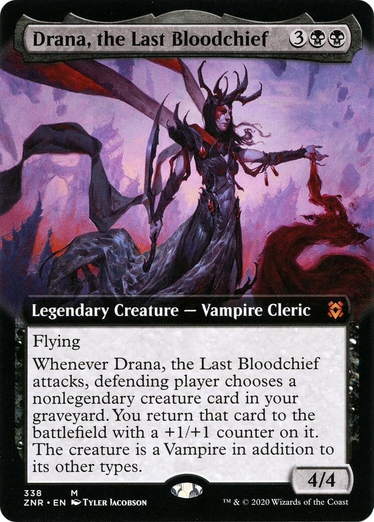 Drana the Last Bloodchief Extended Art (338) [ZNR]