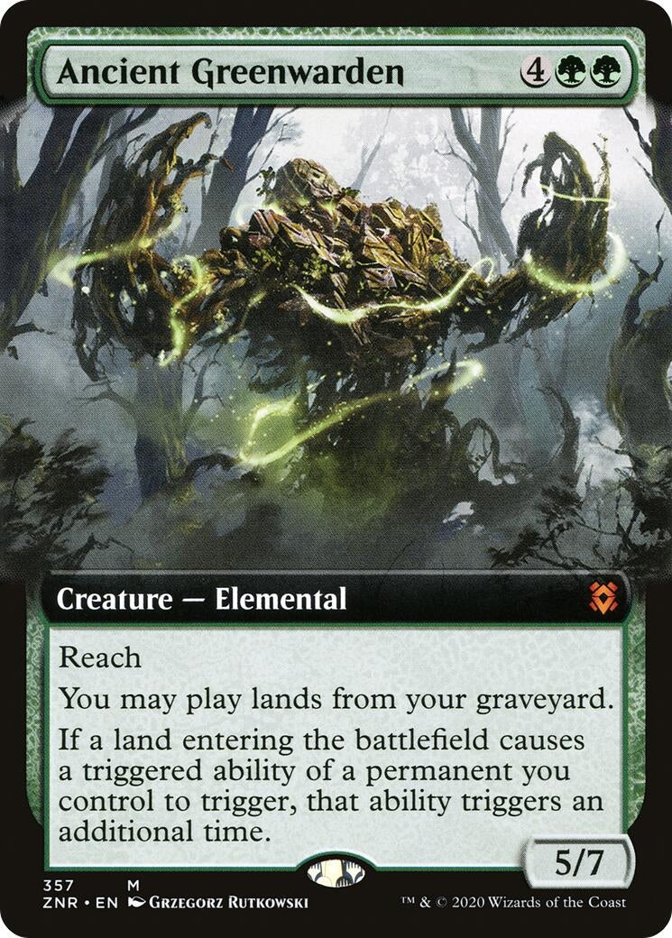 Ancient Greenwarden Extended Art (357) [ZNR]