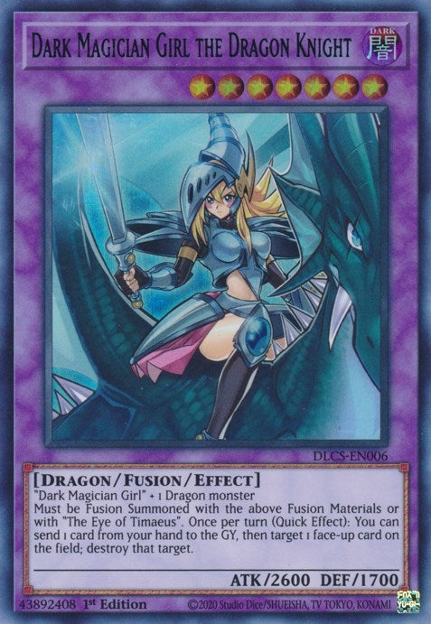 Dark Magician Girl the Dragon Knight Blue (DLCS-EN006) [DLCS]