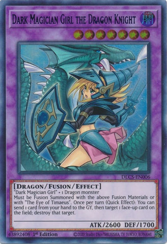 Dark Magician Girl the Dragon Knight Alternate Art Blue (DLCS-EN006) [DLCS]