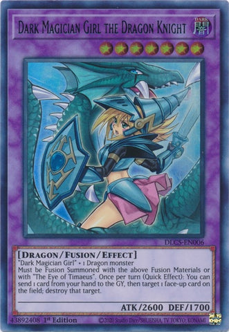 Dark Magician Girl the Dragon Knight Alternate Art Green (DLCS-EN006) [DLCS]