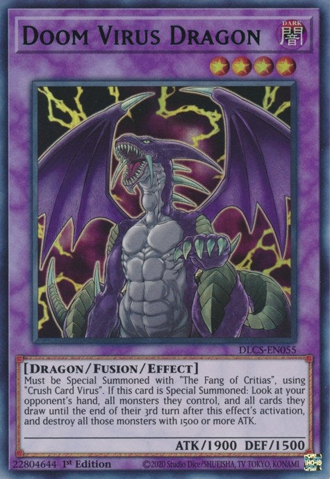 Doom Virus Dragon Blue (DLCS-EN055) [DLCS]