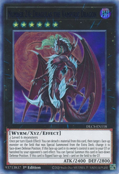 Number 24 Dragulas the Vampiric Dragon Blue (DLCS-EN118) [DLCS]