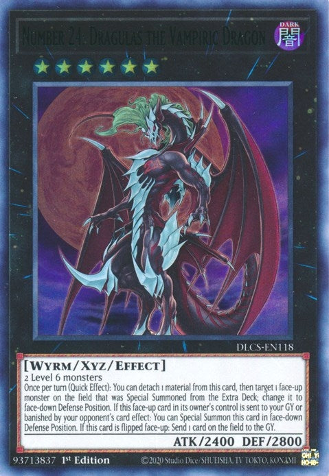 Number 24 Dragulas the Vampiric Dragon Green (DLCS-EN118) [DLCS]
