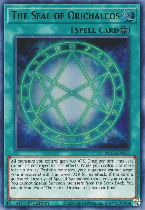 The Seal of Orichalcos Green (DLCS-EN137) [DLCS]