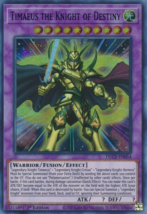 Timaeus the Knight of Destiny Blue (DLCS-EN054) [DLCS]