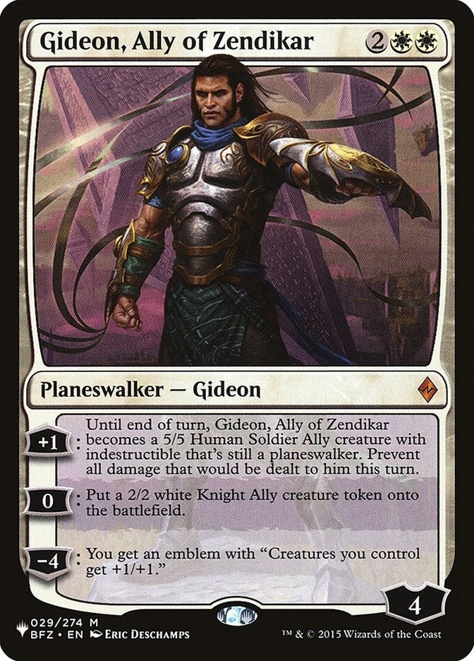 Gideon Ally of Zendikar (29) [LIST]