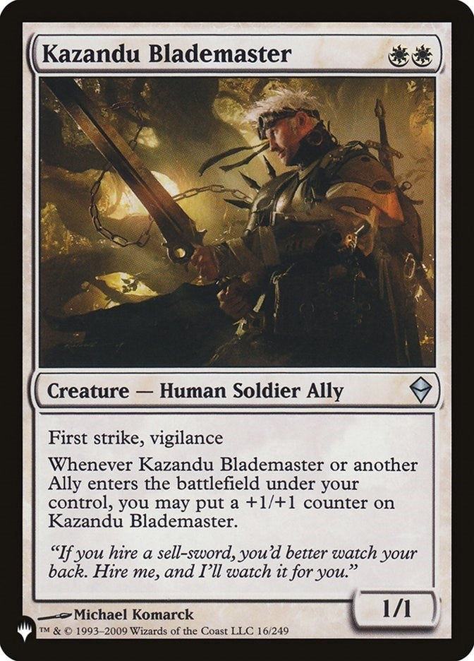 Kazandu Blademaster (16) [LIST]