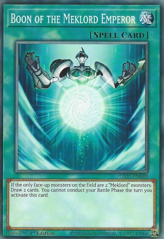 Boon of the Meklord Emperor (LED7-EN049) [LED7]