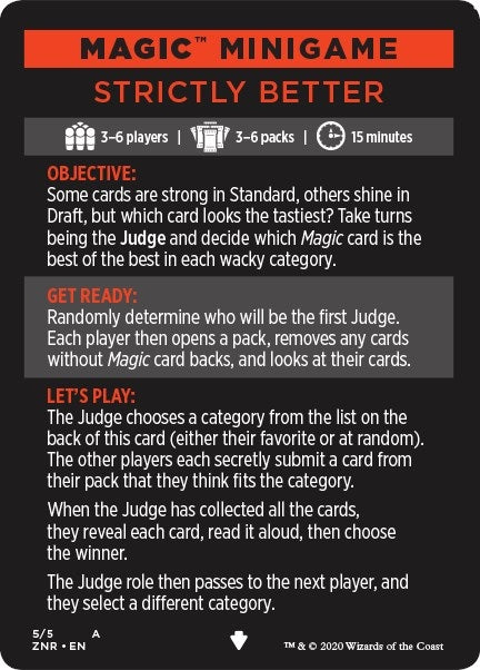 Magic Minigame Strictly Better (5) [ZNR]