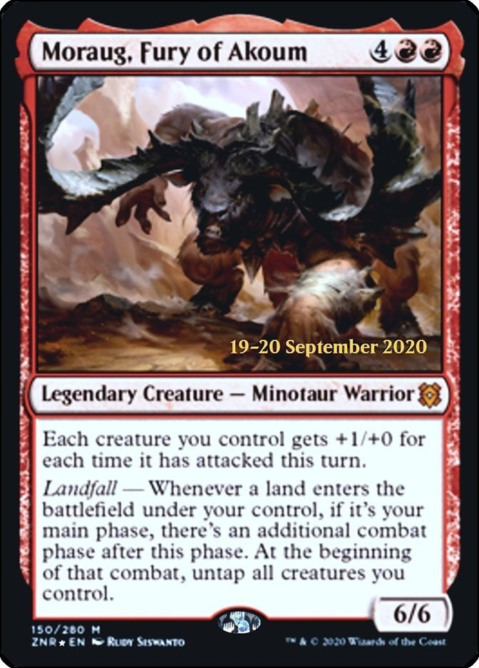 Moraug, Fury of Akoum [Zendikar Rising Prerelease Promos]