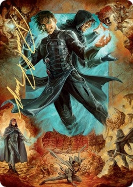 Jace Mirror Mage Art Card 2 81 Gold Stamped Signature (2) [ASZNR]