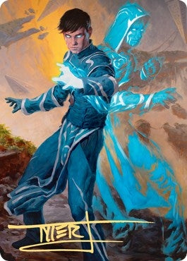 Jace Mirror Mage Art Card 1 81 Gold Stamped Signature (1) [ASZNR]