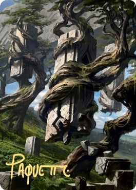 Forest Art Card 20 81 Gold Stamped Signature (20) [ASZNR]