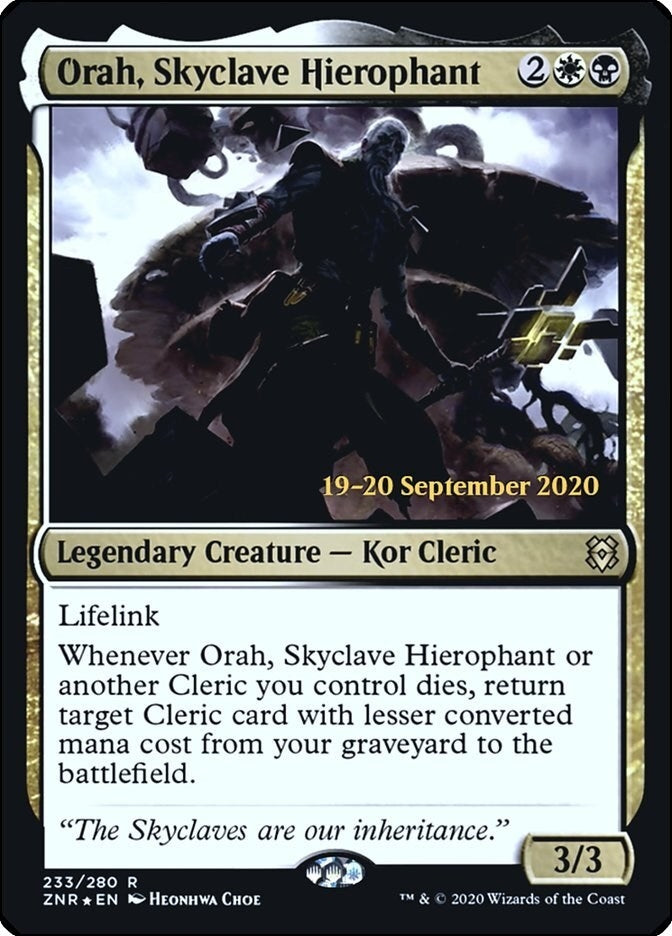 Orah, Skyclave Hierophant [Zendikar Rising Prerelease Promos]