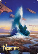 Flooded Strand Art Card Gold Stamped Signature (29) [ASZNR]