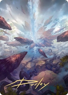 Prismatic Vista Art Card Gold Stamped Signature (35) [ASZNR]