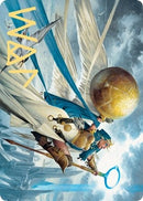 Linvala Shield of Sea Gate Art Card Gold Stamped Signature (77) [ASZNR]