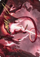 Thundering Rebuke Art Card Gold Stamped Signature (68) [ASZNR]