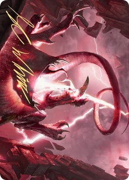 Thundering Rebuke Art Card Gold Stamped Signature (68) [ASZNR]