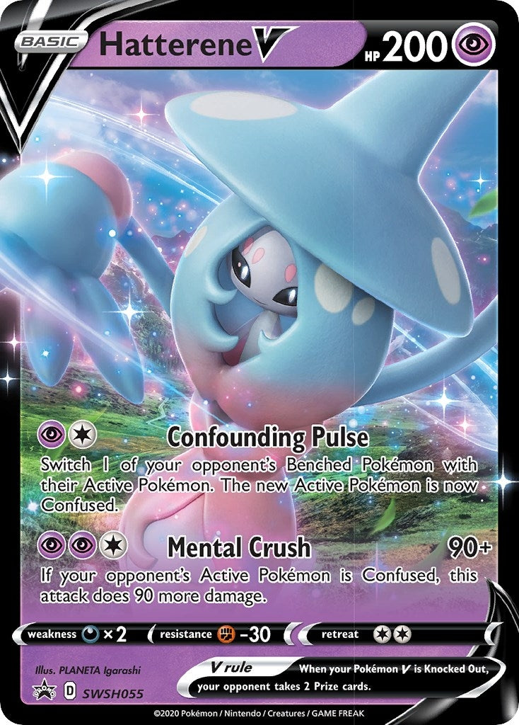 Hatterene V - SWSH055 (SWSH055) (SWSH: Sword & Shield Promo Cards)