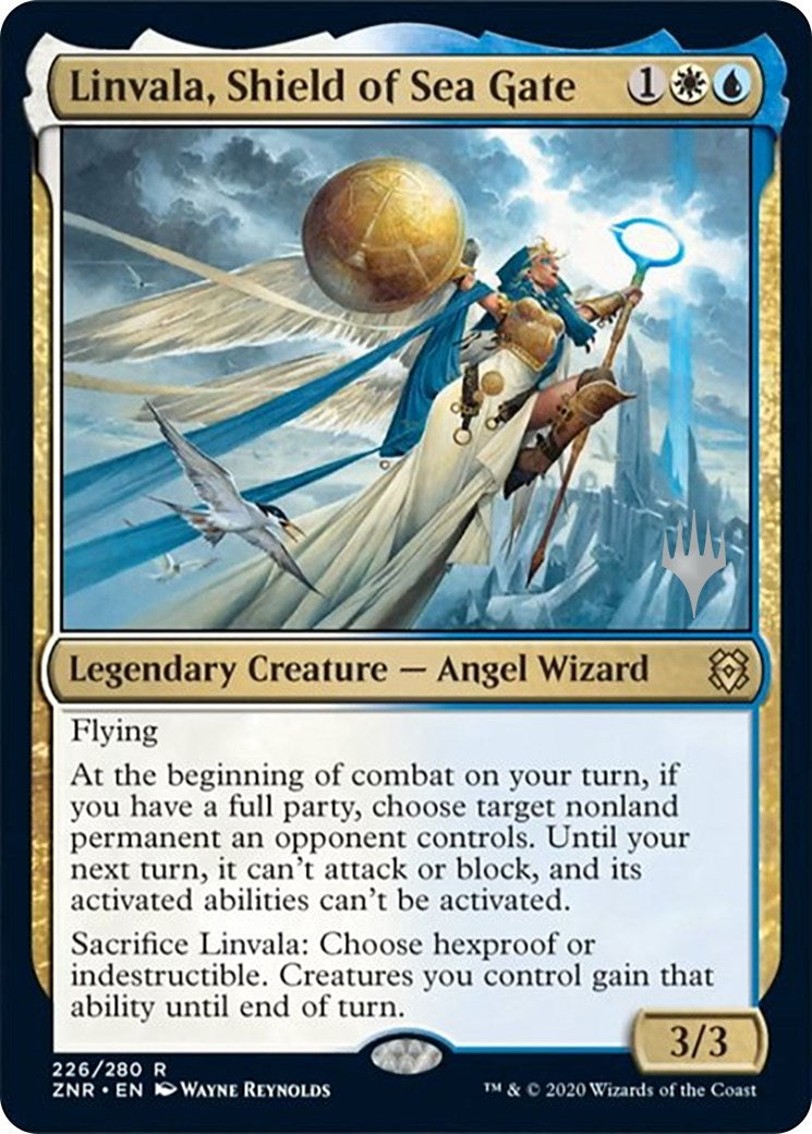 Linvala, Shield of Sea Gate (Promo Pack) [Zendikar Rising Promos]