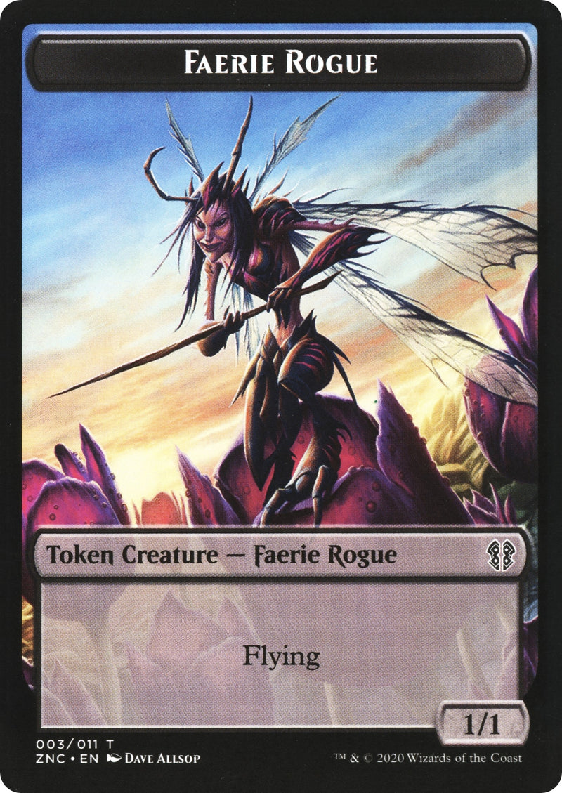 Faerie Rogue Goblin Rogue Double sided Token [ZNC]