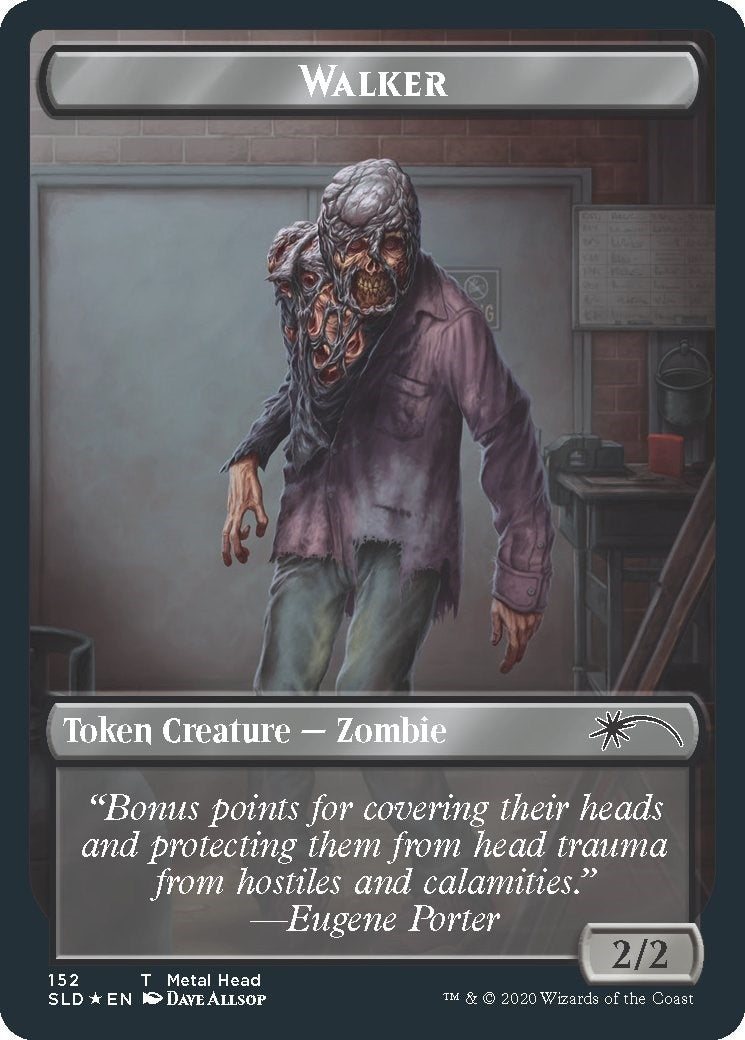 Walker Metal Head Treasure Double sided Token (152) [SLD]