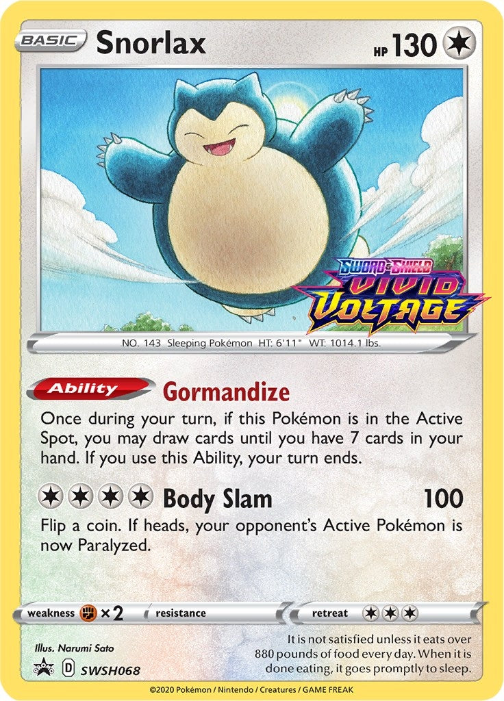 Snorlax SWSH068 Prerelease (SWSH068) [SWSD]