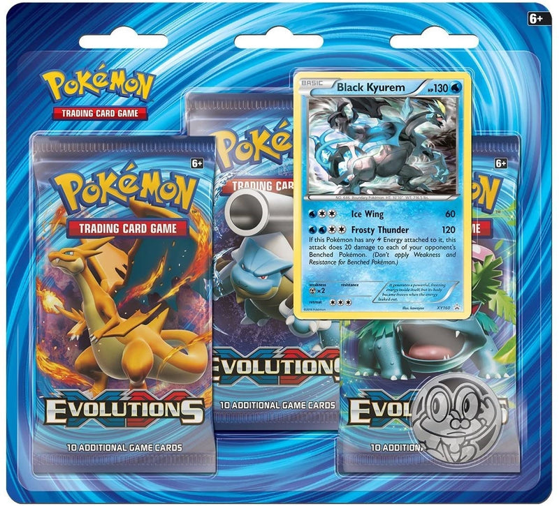 XY Evolutions 3 Pack Blister Black Kyurem [EVO]