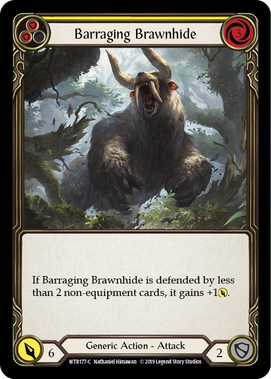 Barraging Brawnhide Yellow (WTR177) [WTR]