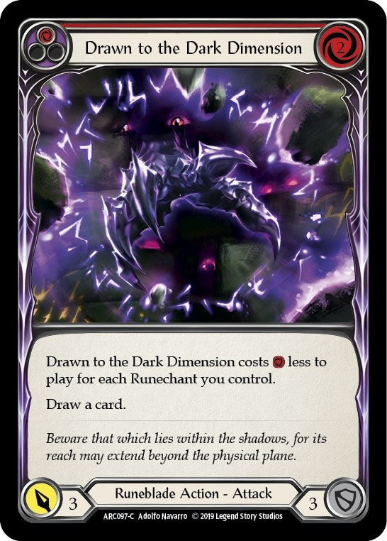 Drawn to the Dark Dimension Red (ARC097) [ARC]