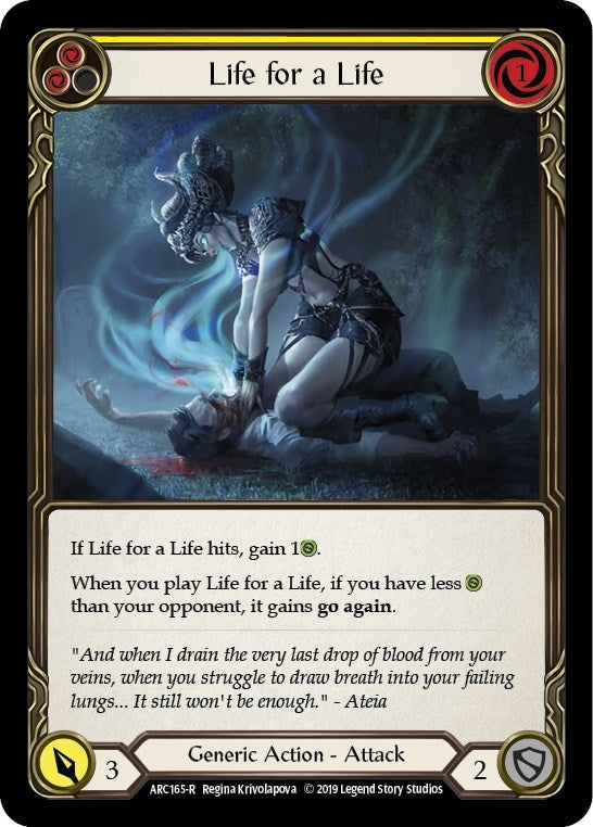 Life for a Life Yellow (ARC165) [ARC]