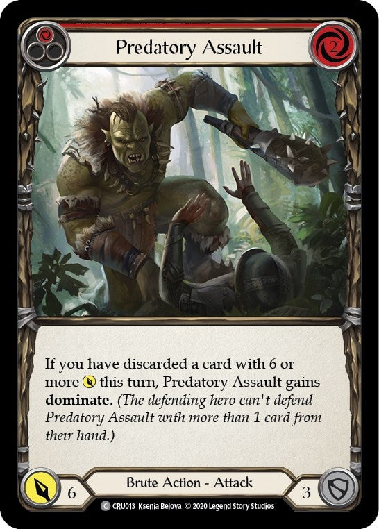 Predatory Assault Red (CRU013) [CRU]