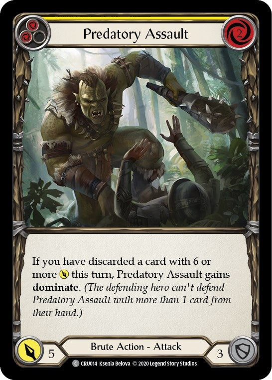 Predatory Assault Yellow (CRU014) [CRU]