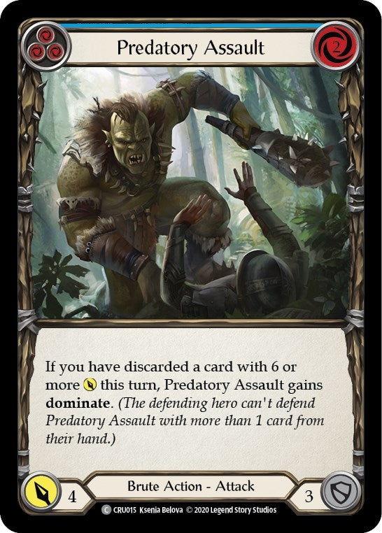 Predatory Assault Blue (CRU015) [CRU]