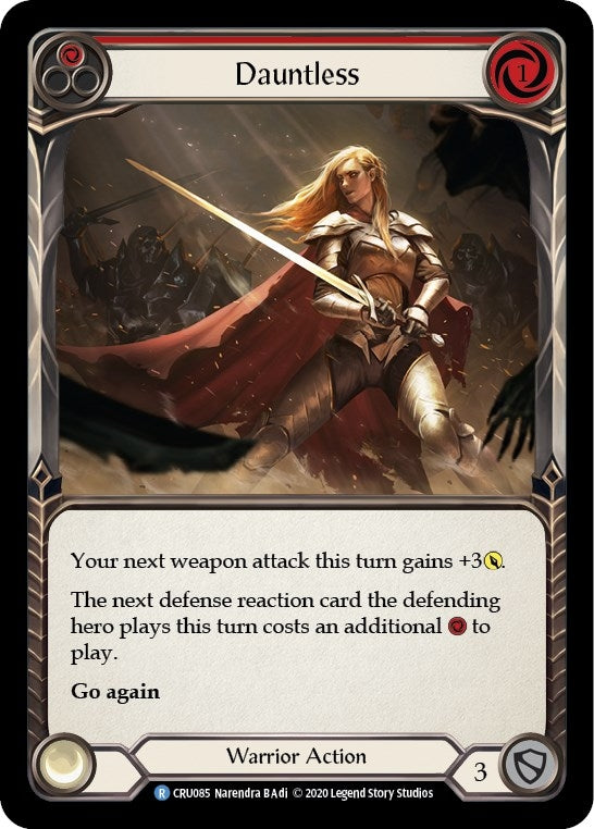 Dauntless (Red) (Rainbow Foil) [CRU085-RF] Unlimited Rainbow Foil