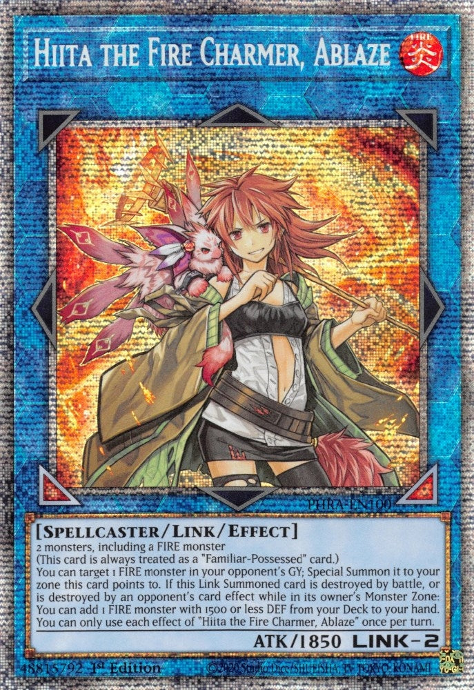 Hiita the Fire Charmer Ablaze Starlight Rare (PHRA-EN100) [PHRA]