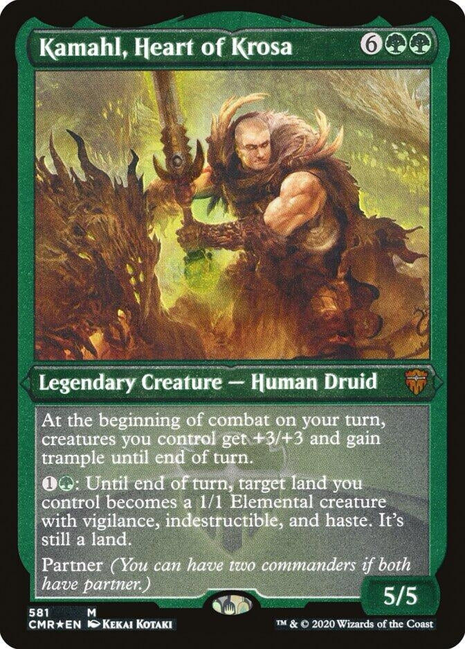 Kamahl Heart of Krosa Foil Etched (581) [CMR]