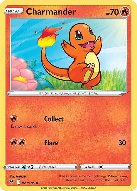 Charmander (023/185) (SWSH04: Vivid Voltage)