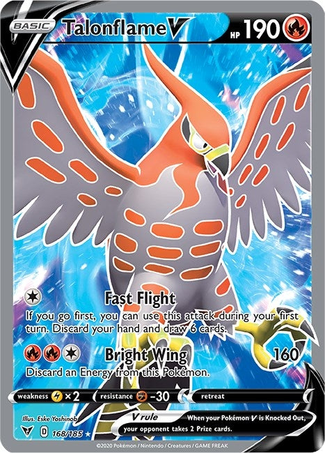 Talonflame V Full Art (168/185) [SWSH04]