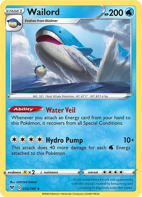 Wailord (032/185) [SWSH04]