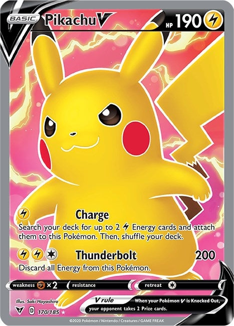 Pikachu V Full Art (170/185) [SWSH04]