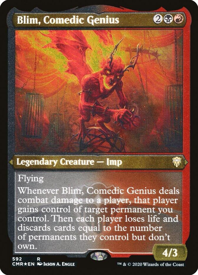 Blim, Comedic Genius (Etched) [Commander Legends]