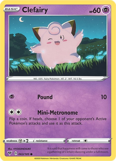 Clefairy (063/185) (SWSH04: Vivid Voltage)
