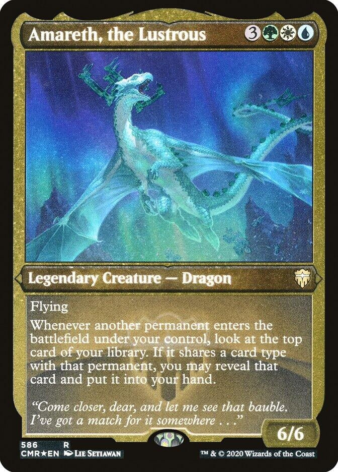 Amareth the Lustrous Foil Etched (586) [CMR]