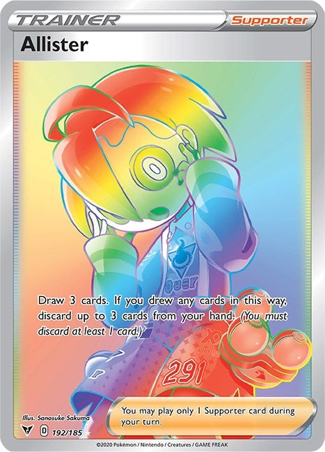 Allister (Secret) (192/185) (SWSH04: Vivid Voltage)