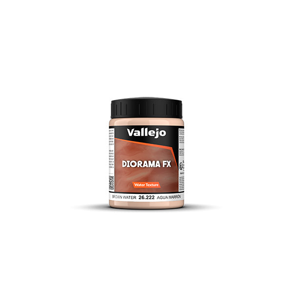 Vallejo Diorama FX: Water Textures- Brown Water, 200 ml