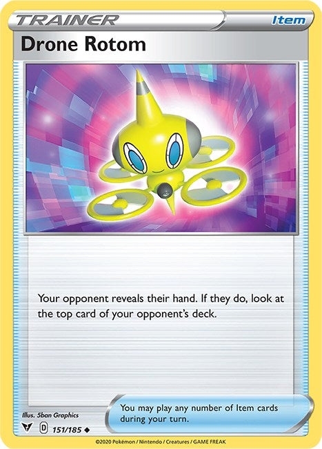 Drone Rotom (151/185) [SWSH04]