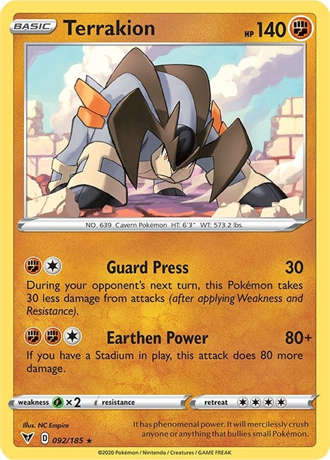 Terrakion (092/185) [SWSH04]